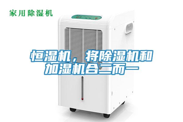 恒濕機，將除濕機和加濕機合二而一