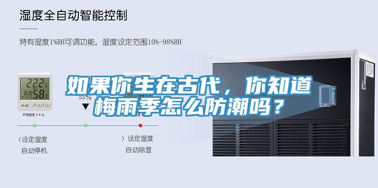 如果你生在古代，你知道梅雨季怎么防潮嗎？