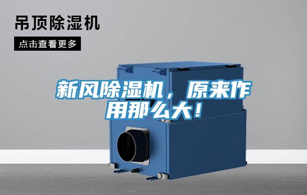 新風(fēng)除濕機(jī)，原來作用那么大！