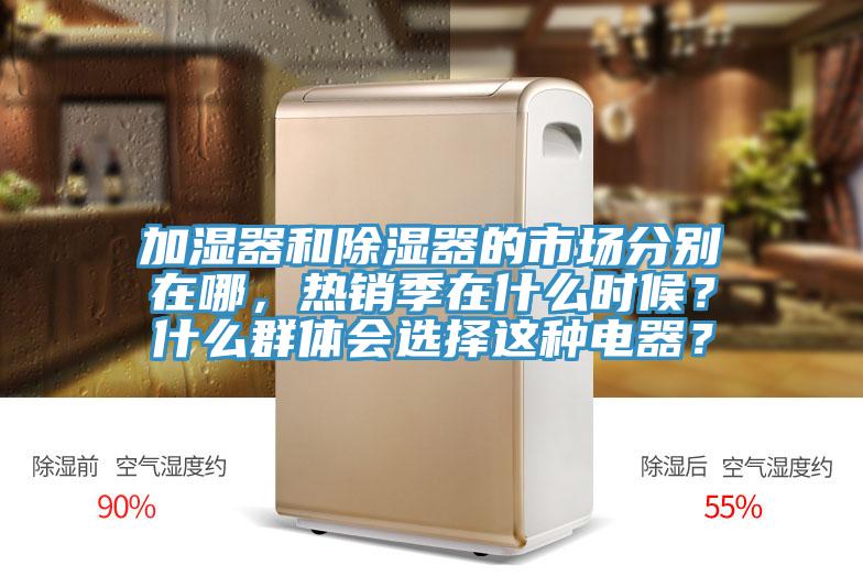 加濕器和除濕器的市場分別在哪，熱銷季在什么時候？什么群體會選擇這種電器？