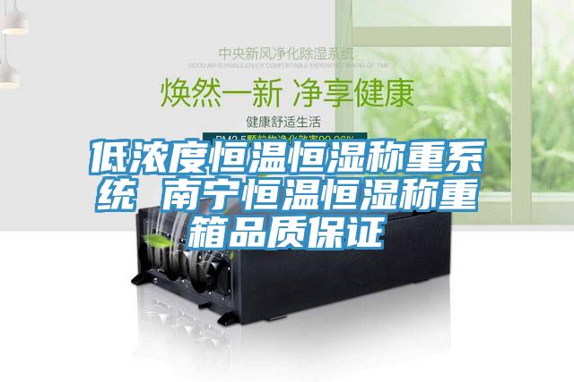 低濃度恒溫恒濕稱(chēng)重系統(tǒng) 南寧恒溫恒濕稱(chēng)重箱品質(zhì)保證