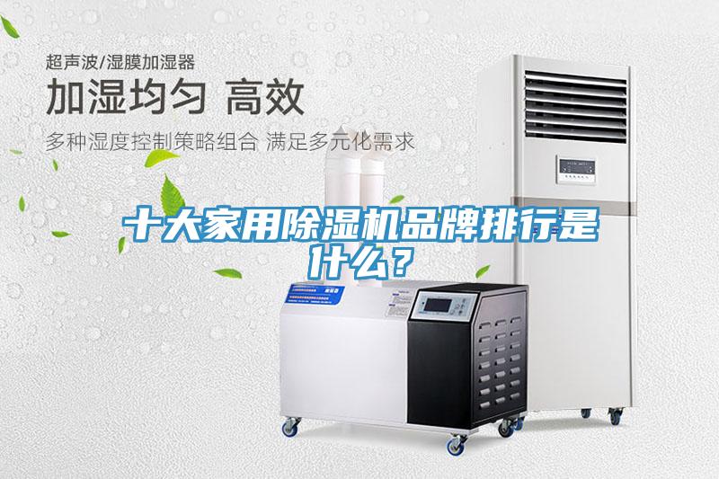 十大家用除濕機品牌排行是什么？
