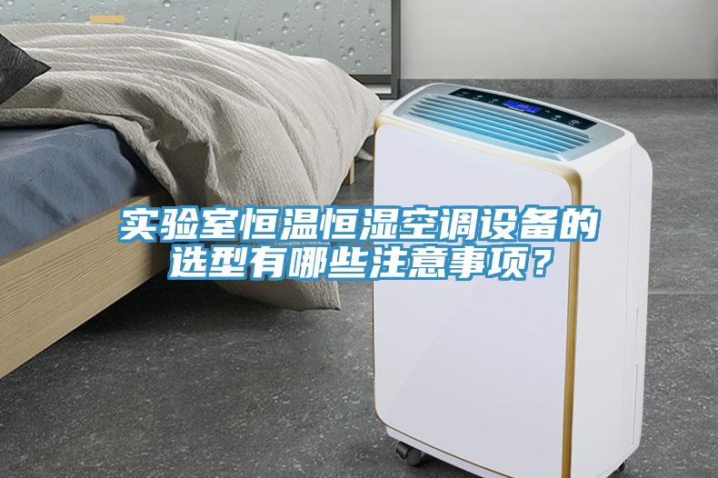 實驗室恒溫恒濕空調設備的選型有哪些注意事項？