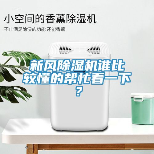 新風(fēng)除濕機(jī)誰比較懂的幫忙看一下？