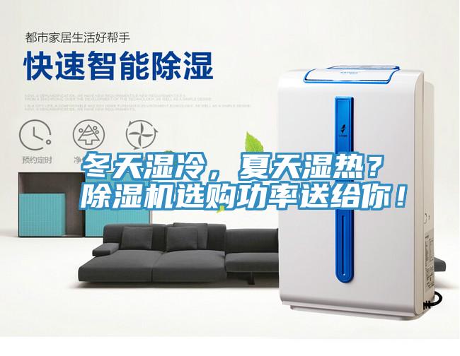 冬天濕冷，夏天濕熱？除濕機選購功率送給你！