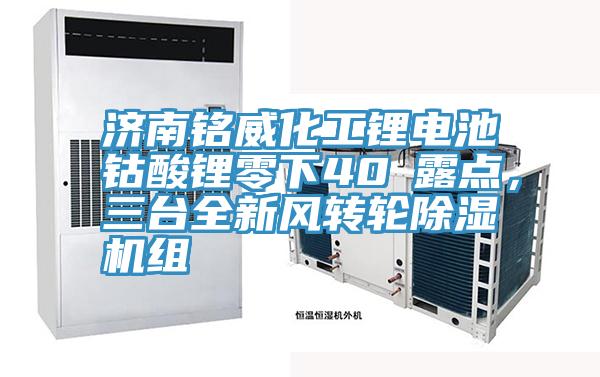 濟(jì)南銘威化工鋰電池鈷酸鋰零下40℃露點，三臺全新風(fēng)轉(zhuǎn)輪除濕機(jī)組