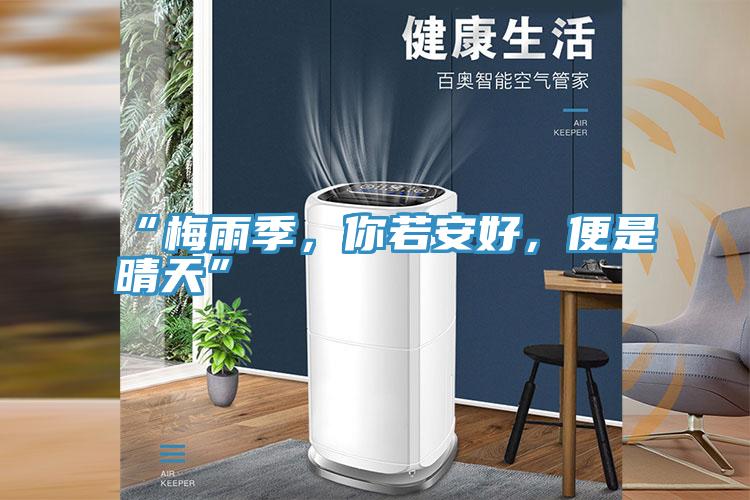 “梅雨季，你若安好，便是晴天”