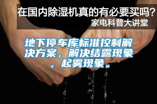 地下停車庫標準控制解決方案，解決結露現(xiàn)象，起霧現(xiàn)象。