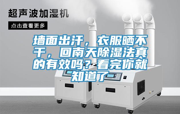 墻面出汗，衣服曬不干，回南天除濕法真的有效嗎？看完你就知道了