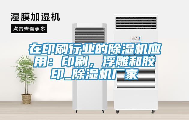 在印刷行業(yè)的除濕機應用：印刷，浮雕和膠印_除濕機廠家
