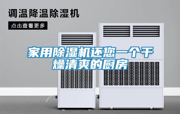 家用除濕機(jī)還您一個干燥清爽的廚房