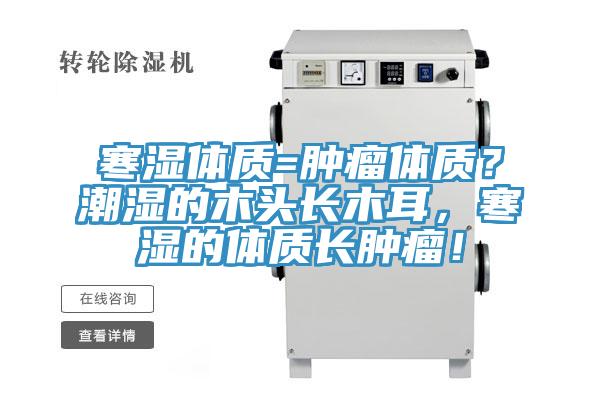 寒濕體質(zhì)=腫瘤體質(zhì)？潮濕的木頭長(zhǎng)木耳，寒濕的體質(zhì)長(zhǎng)腫瘤！