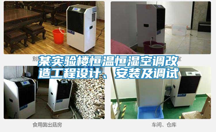 某實驗樓恒溫恒濕空調(diào)改造工程設(shè)計、安裝及調(diào)試