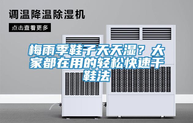 梅雨季鞋子天天濕？大家都在用的輕松快速干鞋法