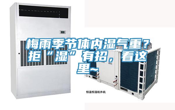 梅雨季節(jié)體內(nèi)濕氣重？拒“濕”有招，看這里~