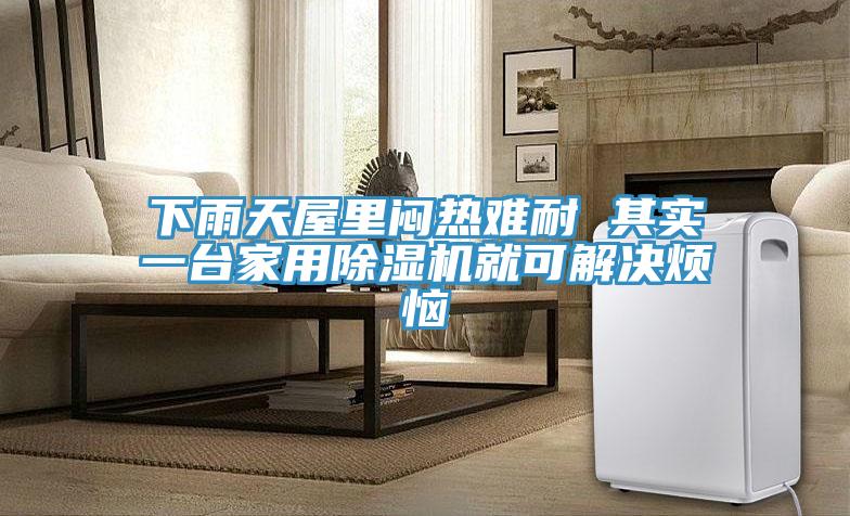 下雨天屋里悶熱難耐 其實一臺家用除濕機(jī)就可解決煩惱