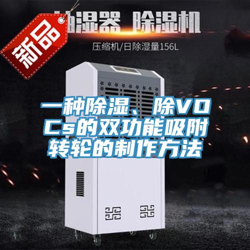 一種除濕、除VOCs的雙功能吸附轉(zhuǎn)輪的制作方法