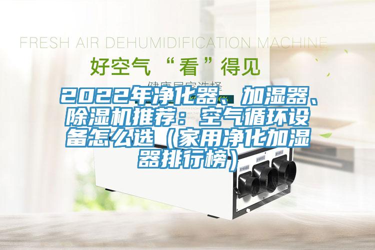 2022年凈化器、加濕器、除濕機推薦：空氣循環(huán)設備怎么選（家用凈化加濕器排行榜）