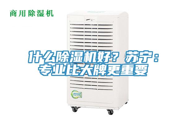 什么除濕機(jī)好？蘇寧：專業(yè)比大牌更重要