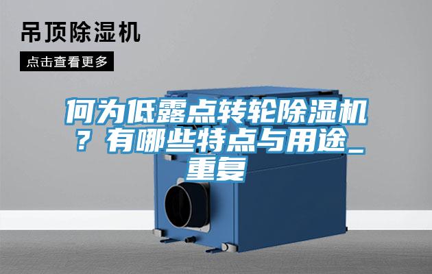 何為低露點(diǎn)轉(zhuǎn)輪除濕機(jī)？有哪些特點(diǎn)與用途_重復(fù)