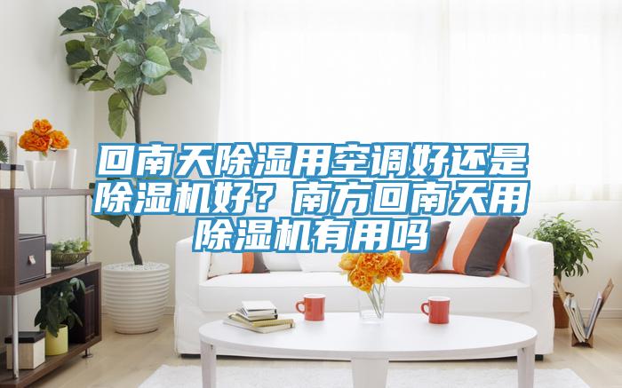 回南天除濕用空調(diào)好還是除濕機(jī)好？南方回南天用除濕機(jī)有用嗎