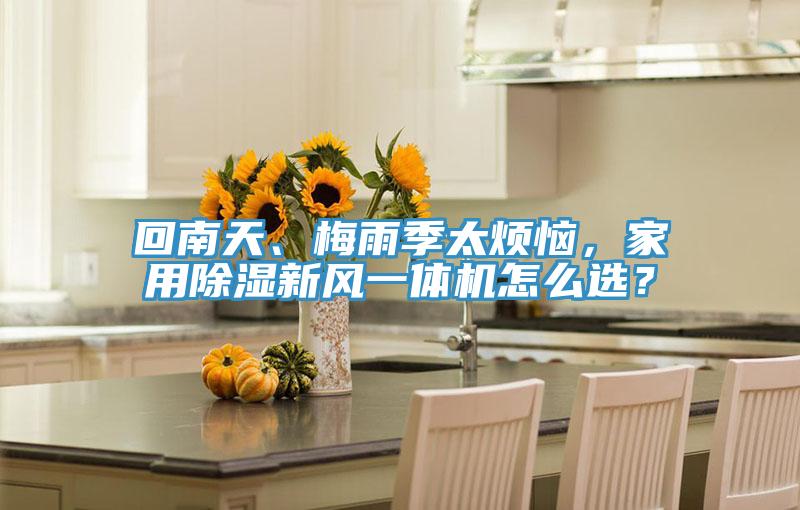 回南天、梅雨季太煩惱，家用除濕新風(fēng)一體機(jī)怎么選？