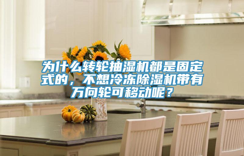 為什么轉(zhuǎn)輪抽濕機(jī)都是固定式的，不想冷凍除濕機(jī)帶有萬(wàn)向輪可移動(dòng)呢？