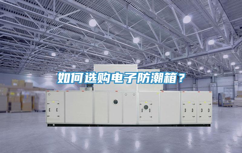 如何選購電子防潮箱？