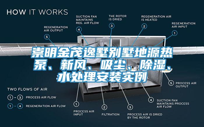 崇明金茂逸墅別墅地源熱泵、新風(fēng)、吸塵、除濕、水處理安裝實(shí)例