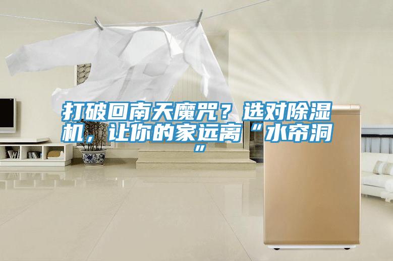 打破回南天魔咒？選對除濕機，讓你的家遠離“水簾洞”