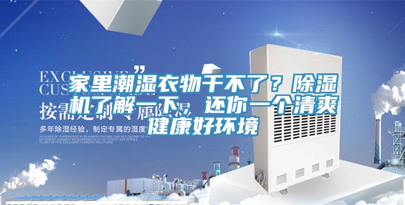家里潮濕衣物干不了？除濕機(jī)了解一下，還你一個(gè)清爽健康好環(huán)境