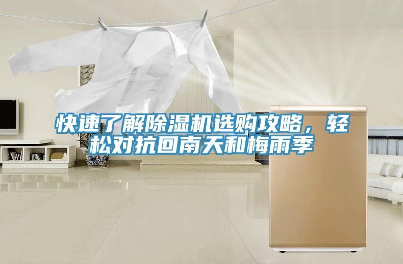 快速了解除濕機選購攻略，輕松對抗回南天和梅雨季