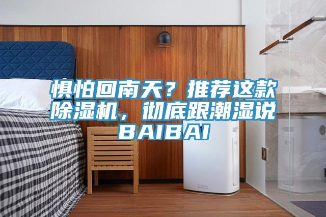 懼怕回南天？推薦這款除濕機，徹底跟潮濕說BAIBAI