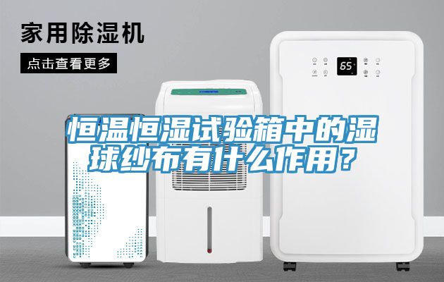 恒溫恒濕試驗(yàn)箱中的濕球紗布有什么作用？