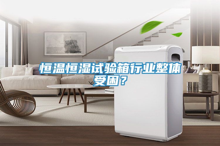 恒溫恒濕試驗(yàn)箱行業(yè)整體受困？