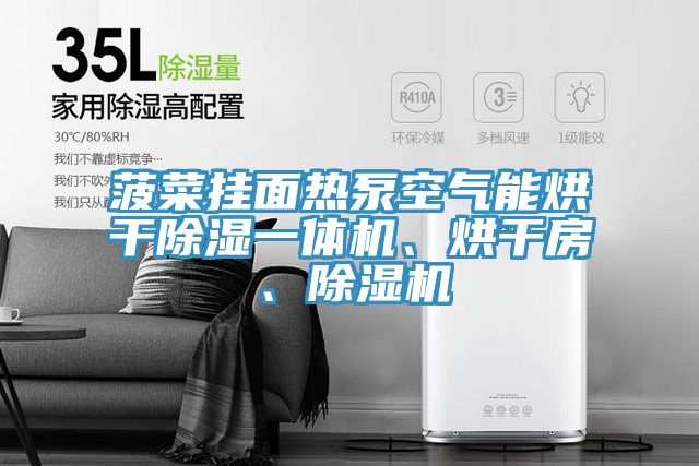 菠菜掛面熱泵空氣能烘干除濕一體機、烘干房、除濕機