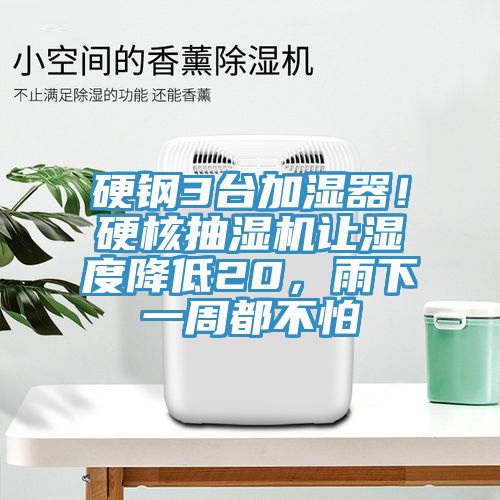 硬鋼3臺(tái)加濕器！硬核抽濕機(jī)讓濕度降低20，雨下一周都不怕