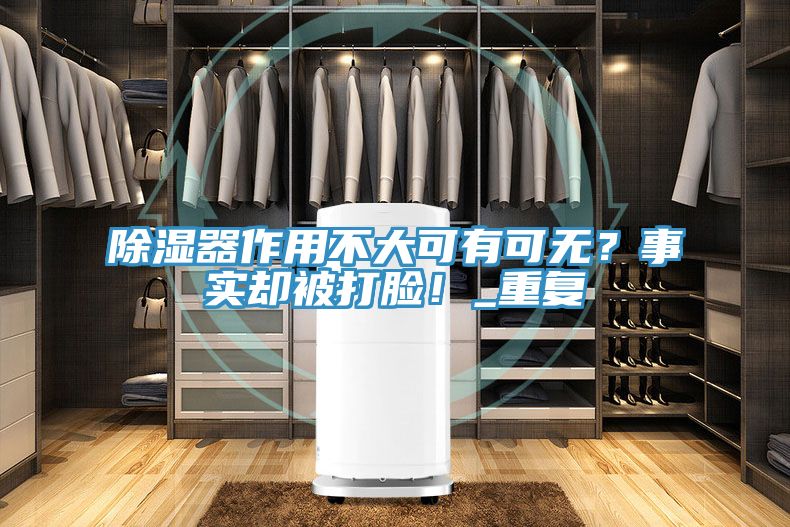 除濕器作用不大可有可無？事實卻被打臉！_重復