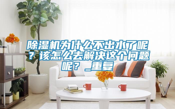 除濕機(jī)為什么不出水了呢？該怎么去解決這個(gè)問題呢？_重復(fù)
