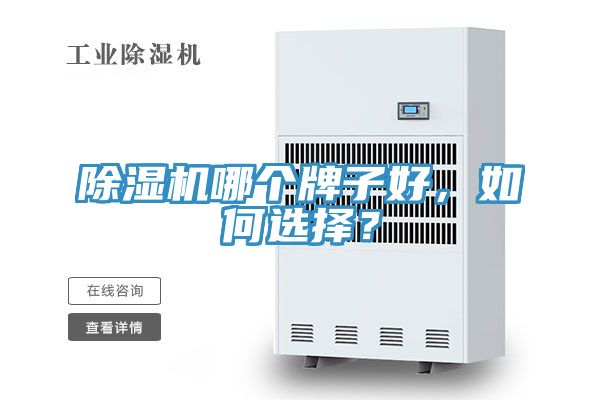 除濕機哪個牌子好，如何選擇？