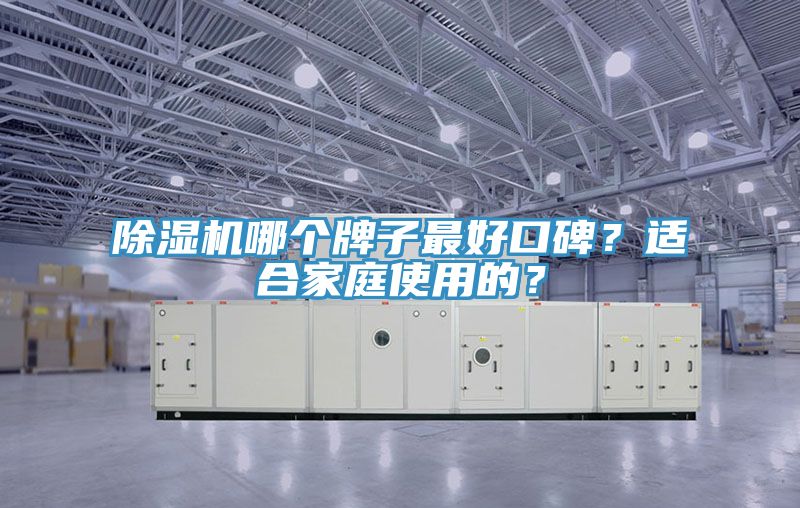 除濕機哪個牌子最好口碑？適合家庭使用的？
