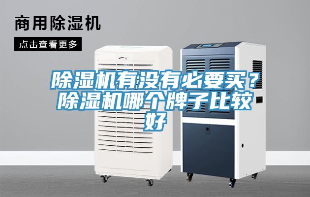 除濕機有沒有必要買？除濕機哪個牌子比較好