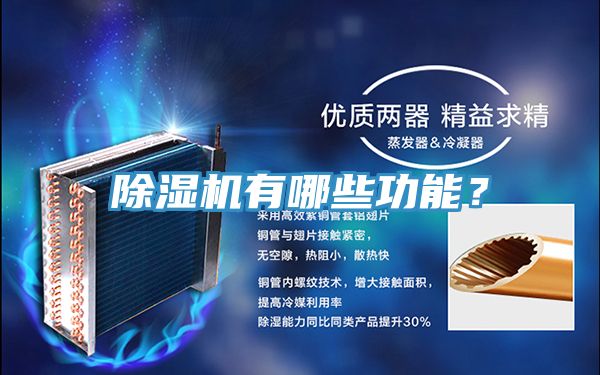 除濕機有哪些功能？