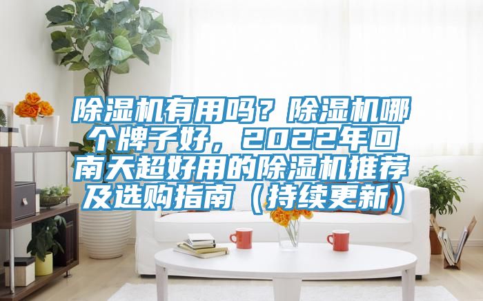除濕機(jī)有用嗎？除濕機(jī)哪個牌子好，2022年回南天超好用的除濕機(jī)推薦及選購指南（持續(xù)更新）