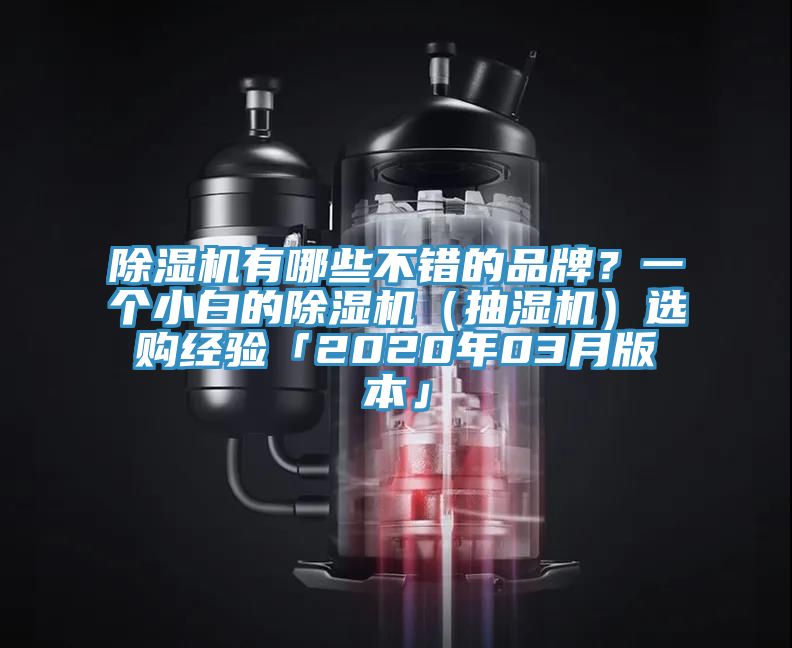 除濕機(jī)有哪些不錯(cuò)的品牌？一個(gè)小白的除濕機(jī)（抽濕機(jī)）選購(gòu)經(jīng)驗(yàn)「2020年03月版本」