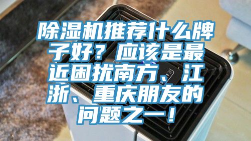 除濕機推薦什么牌子好？應該是最近困擾南方、江浙、重慶朋友的問題之一！